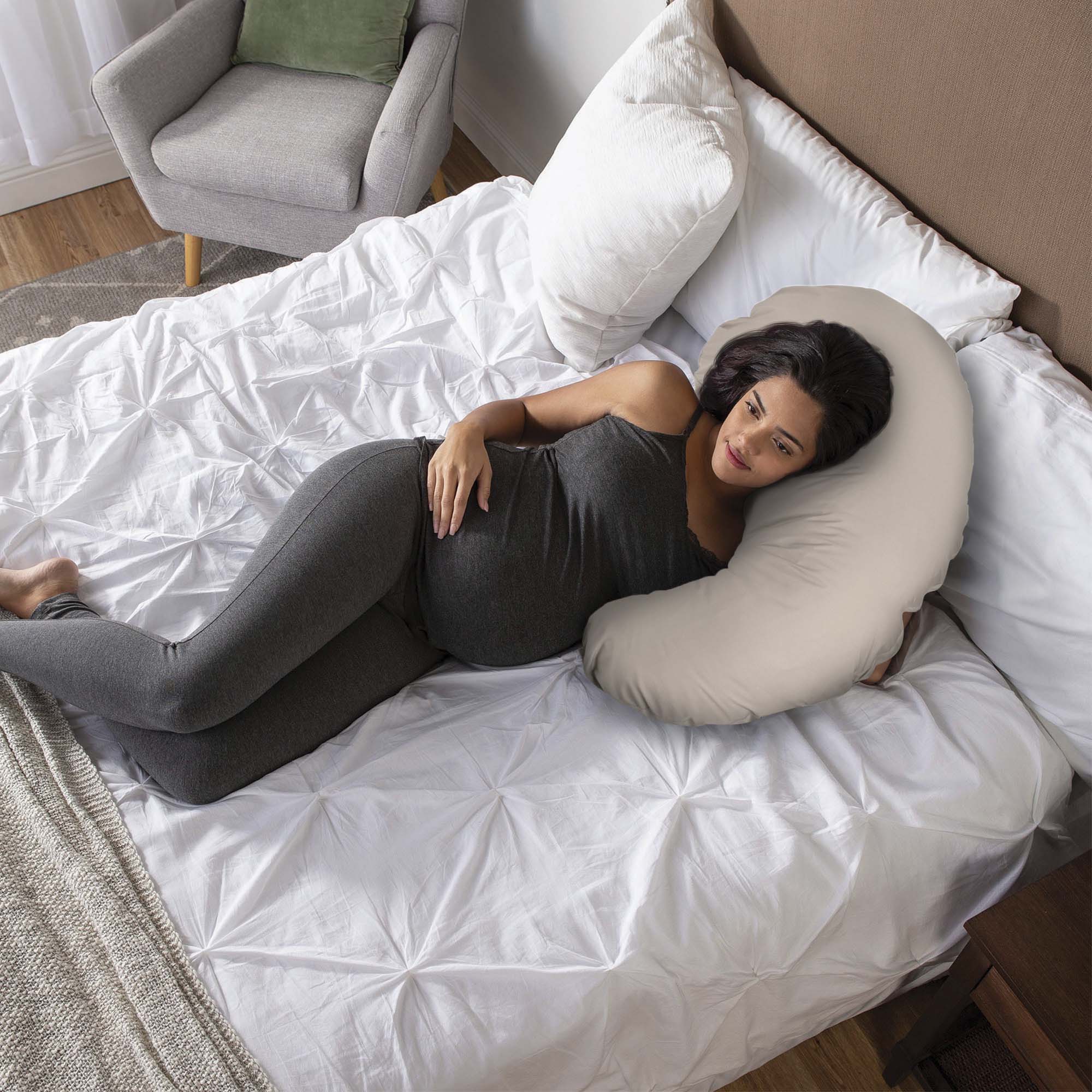 Cuddle Pregnancy Pillow with Organic Cotton Cover - Image 3